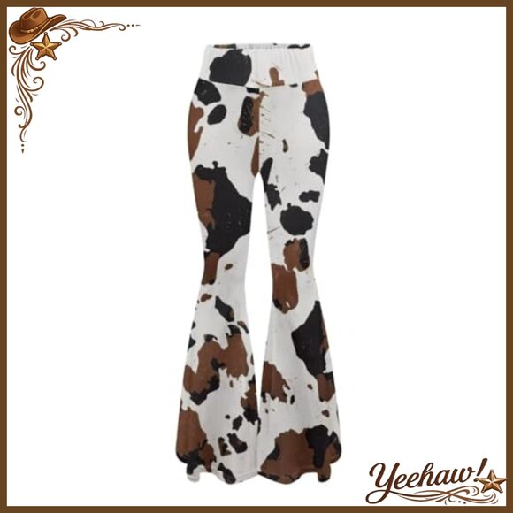 High Waisted Flare Leggings Yoga Pants Tummy Control Wide Leg Activewear - Picture 4 of 7